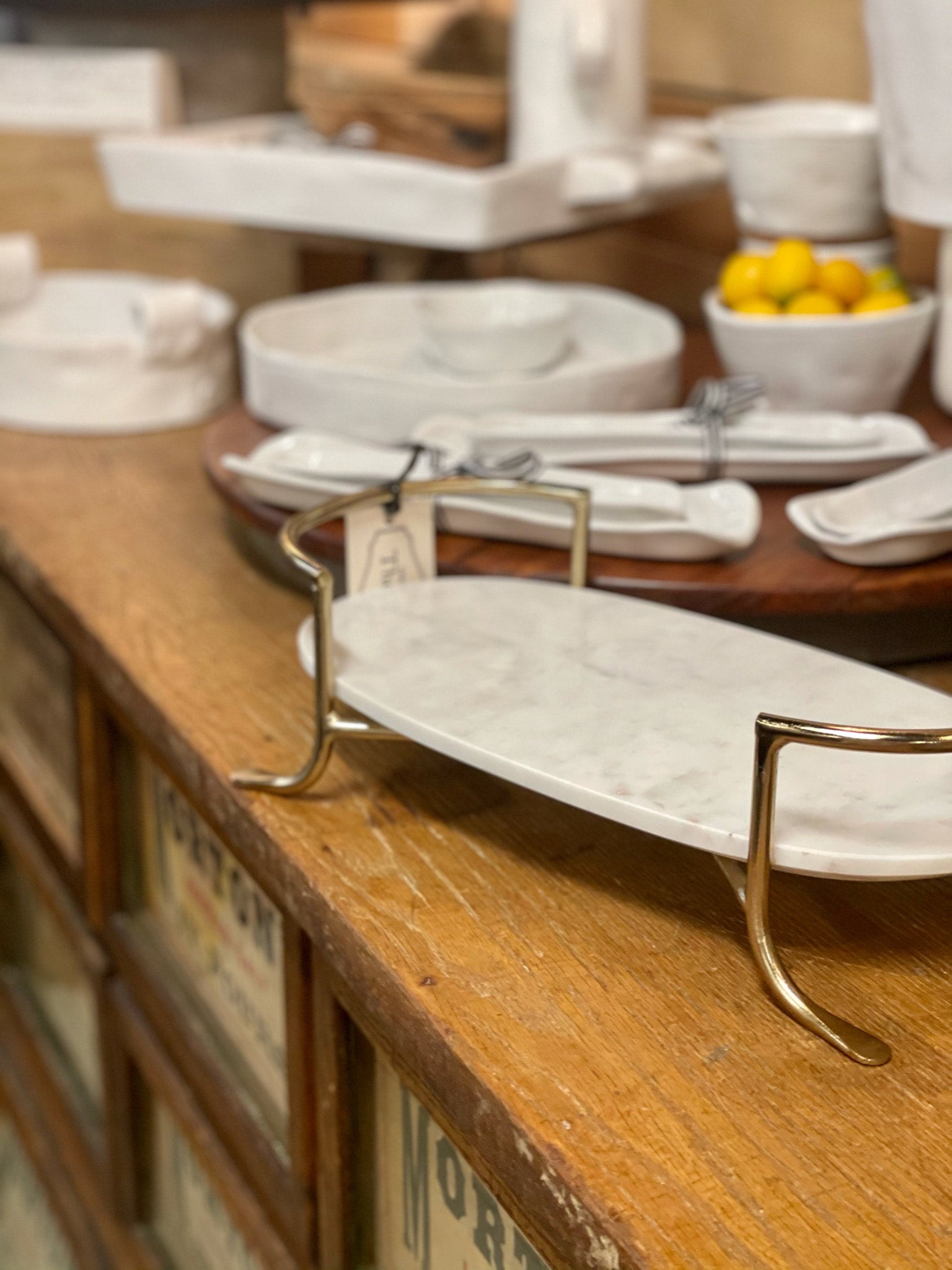 Serving dishes with metal stands store